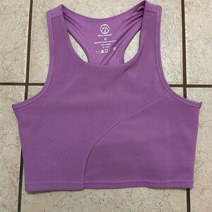 Lavender Athletic Crop Top